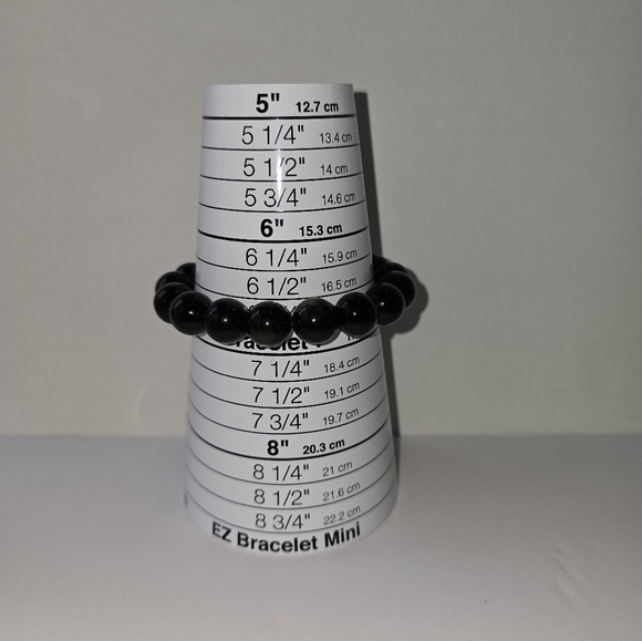 🐰SALE🐰 12mm Golden Obsidian Bracelet - Picture 9 of 13